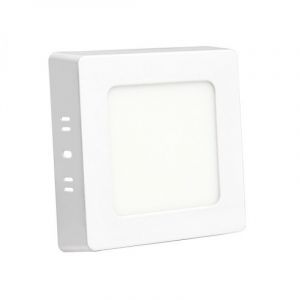 M6NK 6W 3000K beli nadgradni kvadratni LED panel