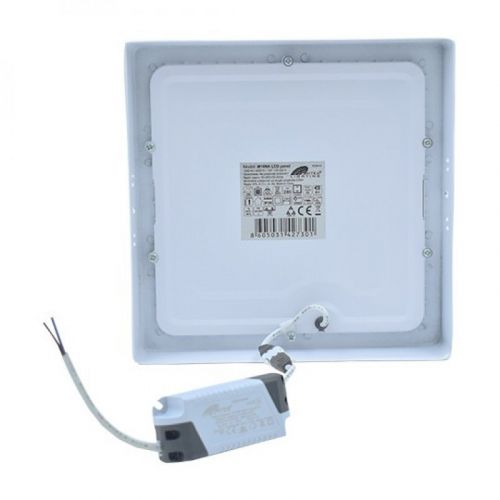 M18NK 18W 3000K beli nadgradni kvadratni LED panel