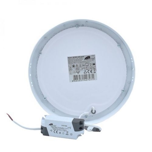 M18NO 18W 6500K beli nadgradni okrugli LED panel