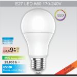 E27 9W A60 6500K LED THREE STEP sijalica 170~240V