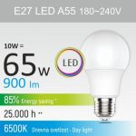 E27 10W A55M3 6500K LED sijalica 180~240V