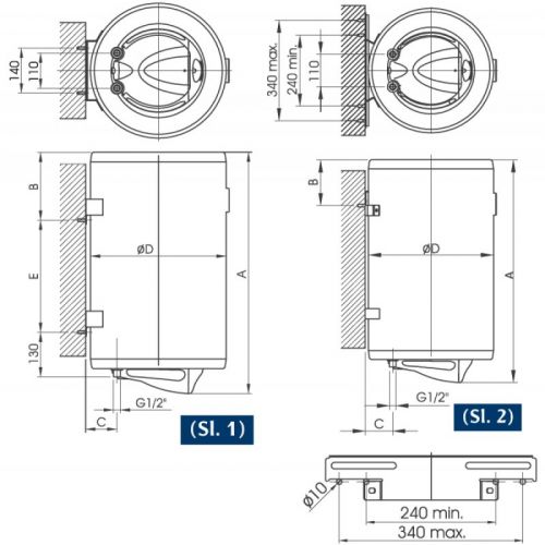 Bojler 80l TALAS X80V