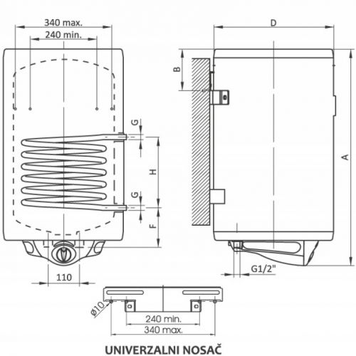 Bojler 100l TALAS XX100K