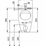 TAORMINA Pisoar Mat Crni