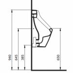 TAORMINA Pisoar Mat Crni