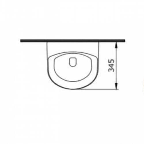 TAORMINA Pisoar Mat Crni