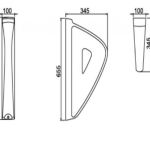 TURKUAZ CITY Pregrada za Pisoar 5900