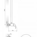 KING J371252 baterija za tuš kadu sa usponskim tušem