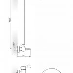 ZERRO JZ37252 baterija za kadu sa usponskim tušem
