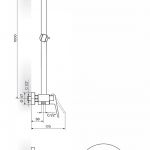 STOLZ 137251 baterija za tuš kadu sa usponskim i ručnim tušem