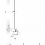 STOLZ 137252 baterija za tuš kadu sa usponskim i ručnim tušem