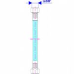 BRINOX crevo 3/8 - 3/8 40cm - FF
