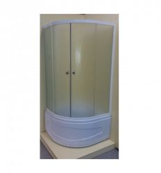 ROSSETTI tuš kabina R90 duboka beli ram