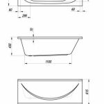 TAMIA kada 150x70 sa oblogama i konstrukcijom