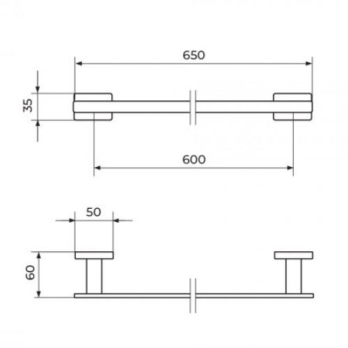QUADRO JQ901 držač peškira 60cm