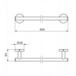 DARK JD901 drzač peškira 60cm