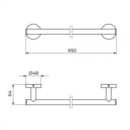 DARK JD901 drzač peškira 60cm