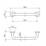 S2 CHROME 2901 držač peškira 60cm