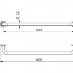 BRONTEE NB901 držač peškira 60cm