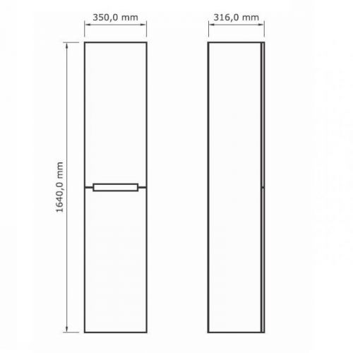 STELLA siva mat – vertikala