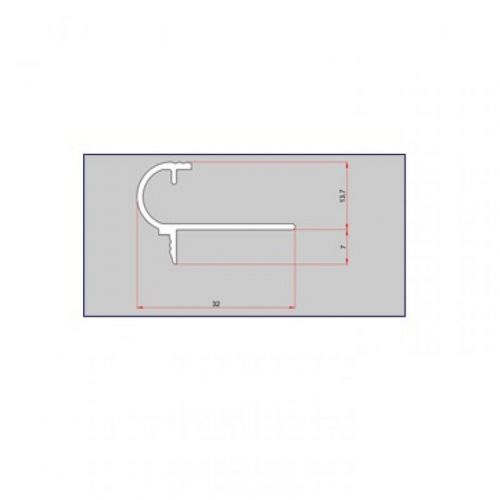 ALU Lajsna P9-02 Braon 2.7 m