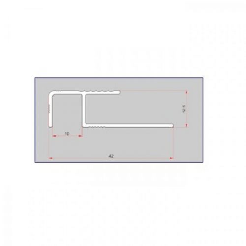 ALU Lajsna P7-00 Srebrna 3 m