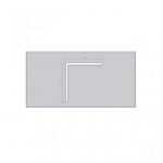 ALU Lajsna 30x30 Srebrna rebrasta 2.7 m