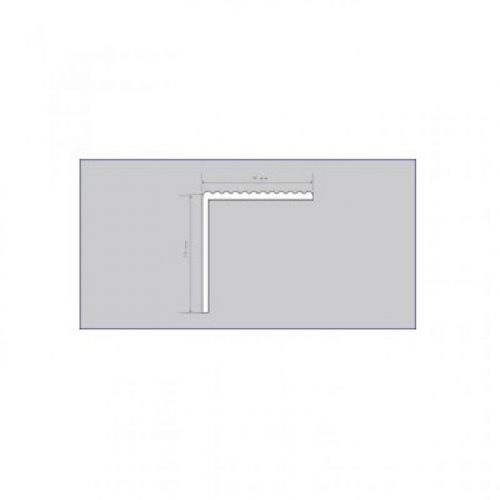 ALU Lajsna 30x30 Srebrna rebrasta 2.7 m