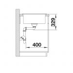 BLANCO sudopera LEGRA 45 S SILGRANIT crna