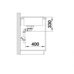 BLANCO NAYA 8 815 X 500/200 mm crna